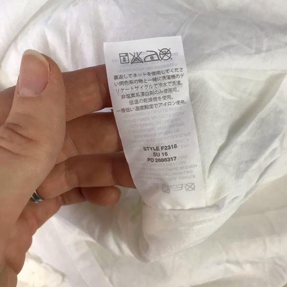 J. Crew Eyelet Floral Skirt Size 000 White Pleats - Picture 6 of 7